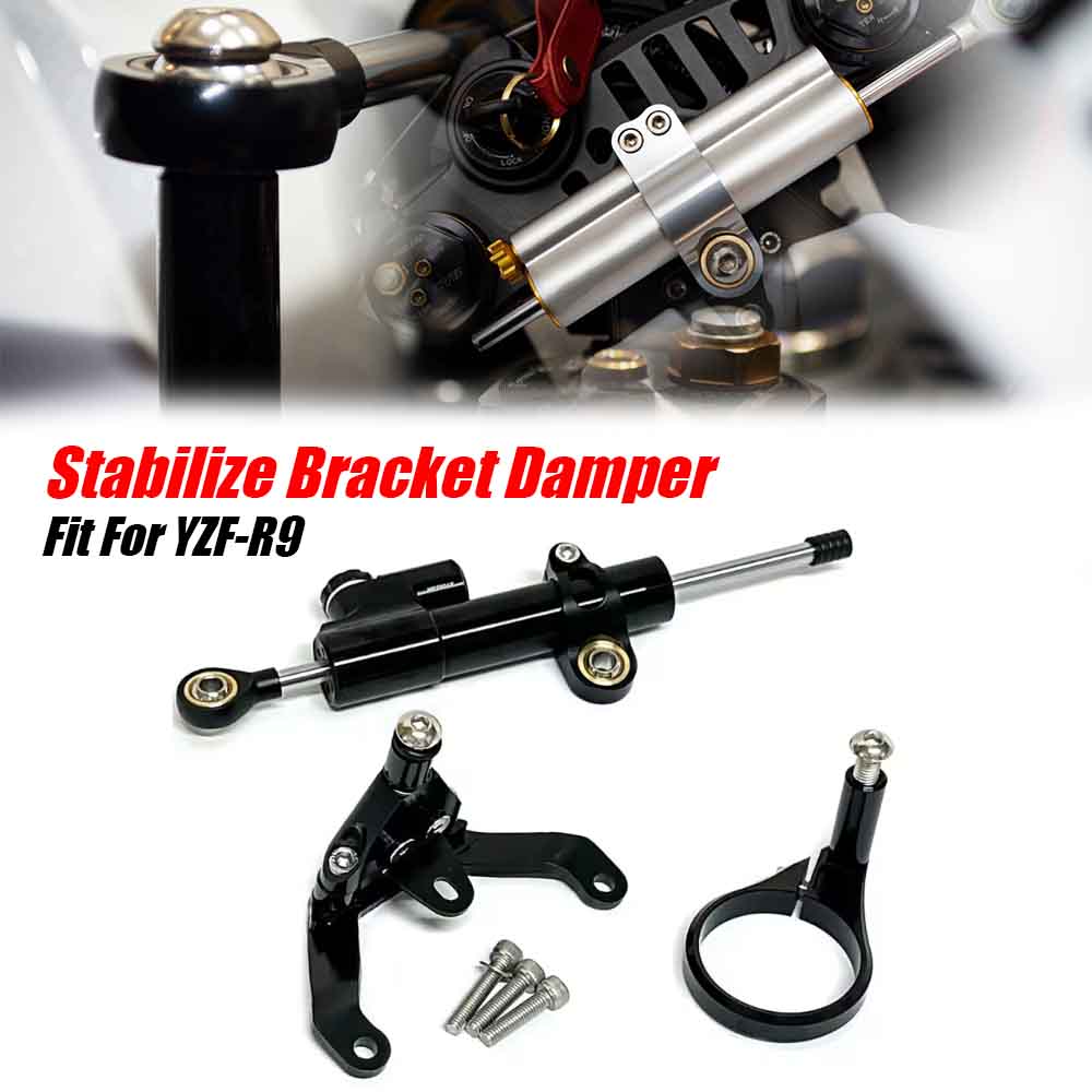 Steering Damper Stabilizer Kit Cnc - Pour YZF-R9 YZF R9 2025 2026