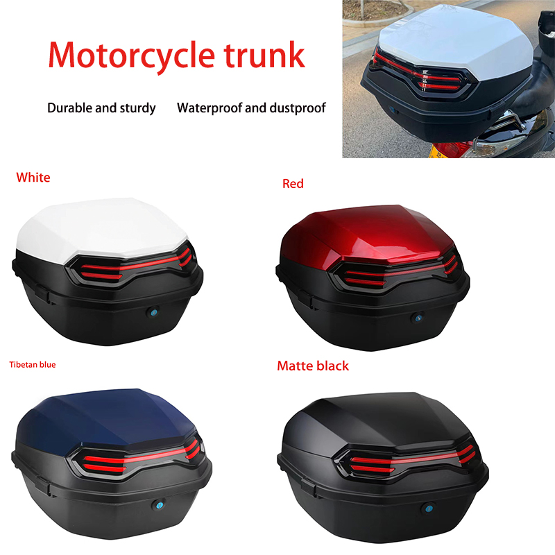 Scooter Helmet Set - Boîte arrière de moto, bottes de