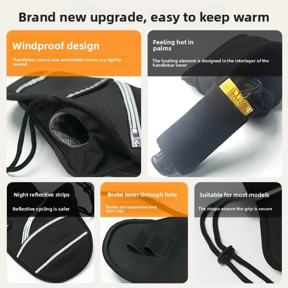 Couvre-guidon de moto, gants é - Electric Scooter Rain Cover avis et prix