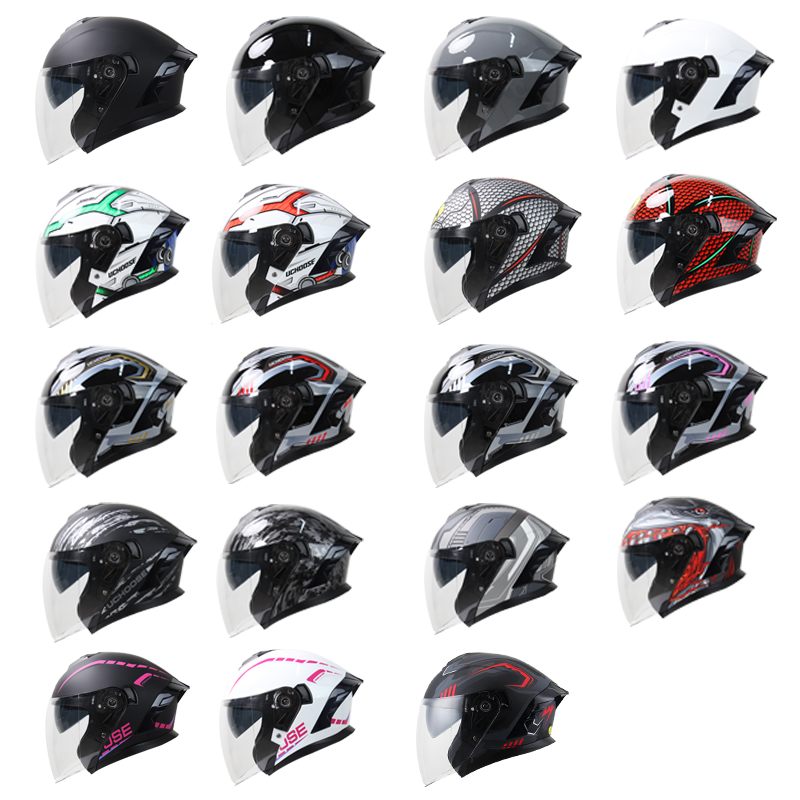 Casque de moto ouvert pour hom - Scooter Helmet Set avis et prix